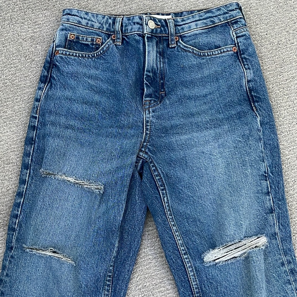 Topshop Straight Leg Jeans - Picture 2 of 4